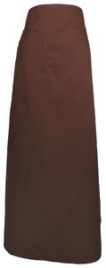 A405-5咖啡色腰帶半布加長圍裙85CM