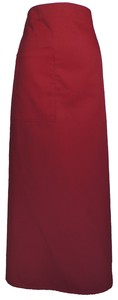 A405-6暗紅色腰帶半布加長圍裙85CM