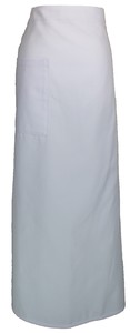 A405白色腰帶半布加長圍裙85CM(黑.白.藍另有B級圍裙)