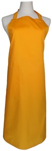 A502-5黃色布方角單袋圍裙(伸縮帶)