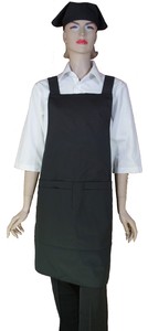 A606-2黑色大日式四袋布圍裙