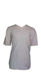P0017-10粉紅色純棉V領T恤