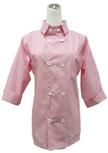 Z240-2粉紅條紋雙排襯衫