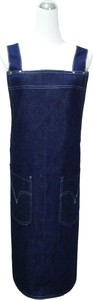 Z611-1深藍牛仔日式雙袋圍裙