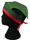 A316-3綠配紅小三角頭巾