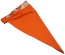 A302-24橘配紅鈴祈福和風鬆緊帶三角巾 (2)