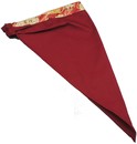 A302-20暗紅配紅鈴祈福和風鬆緊帶三角巾 (2)