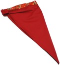 A302-19紅配翠竹(紅楓)和風鬆緊帶三角巾 (2)