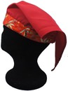 A302-19紅配翠竹(紅楓)和風鬆緊帶三角巾
