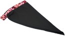 A302-13(2)黑配紅櫻花和風鬆緊帶三角巾