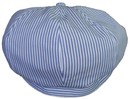 A362-4藍條紋麵包帽