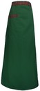 A407-2綠配格花腰帶半布加長圍裙85CM