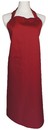 A502-4暗紅色布方角單袋圍裙(伸縮帶)