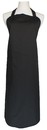 A502-2黑色布方角單袋圍裙(伸縮帶)