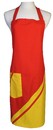 A501-1雙色布紅上配黃圍裙(無裡)