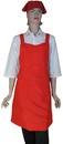 AB001-1櫻花雙袋圍裙(紅)