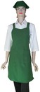 AB001-3櫻花雙袋圍裙(綠)
