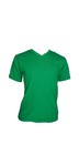 P0017-12草綠色純棉V領T恤