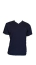 P0017-06藍色純棉V領T恤