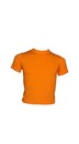 P0010-07橘色厚純棉圓領T恤(P0011長袖)