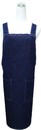 Z612-1深藍牛仔胸口細版雙袋圍裙