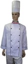 Z003(主廚)雙排藍白紅領滾雙黑邊長袖